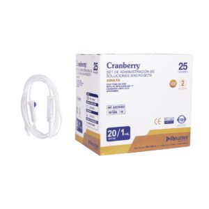 Set de administración soluciones endovenosas con toma de aire macrogota Equipos de infusión y jeringas
